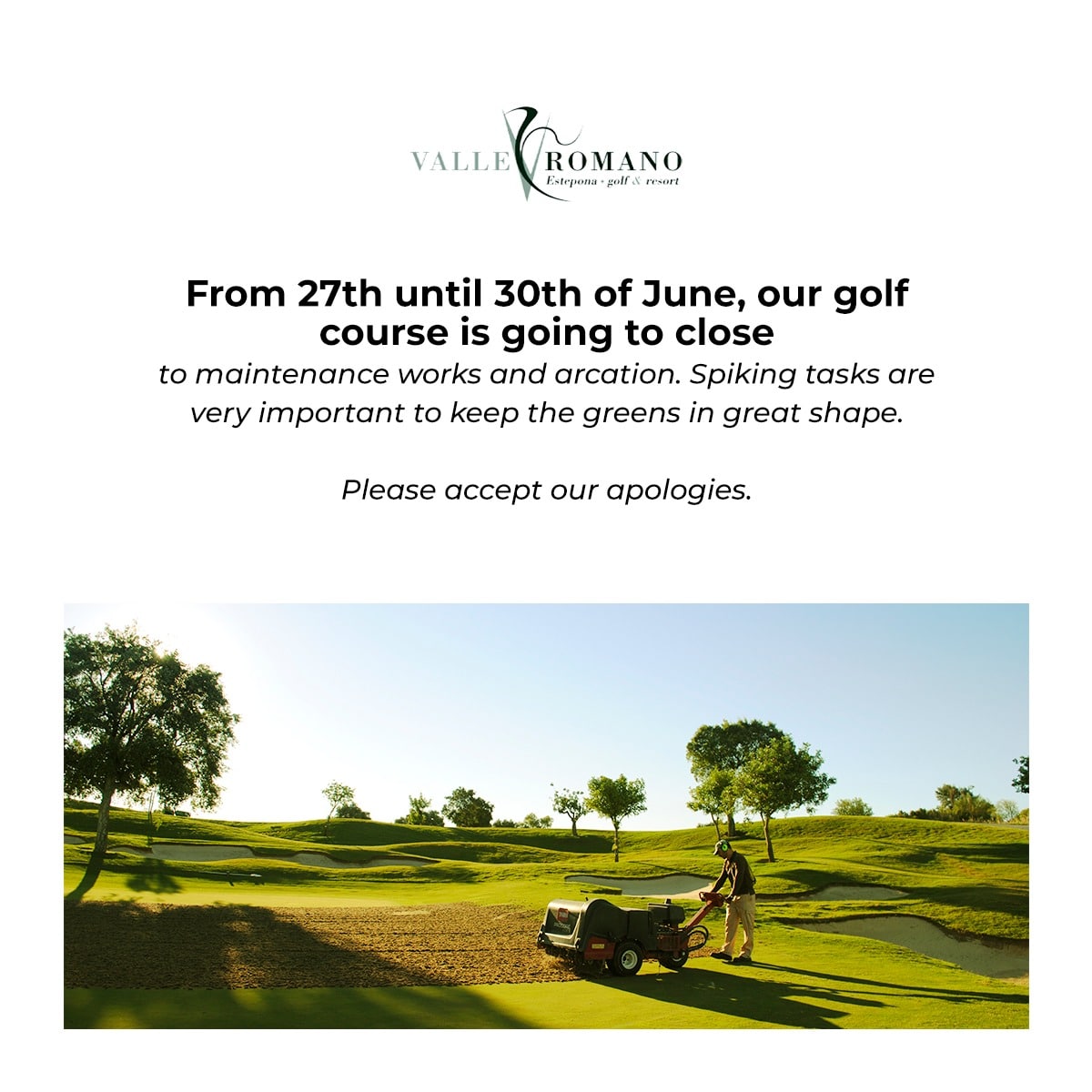 green-puncture-valle-romano-golf-resort