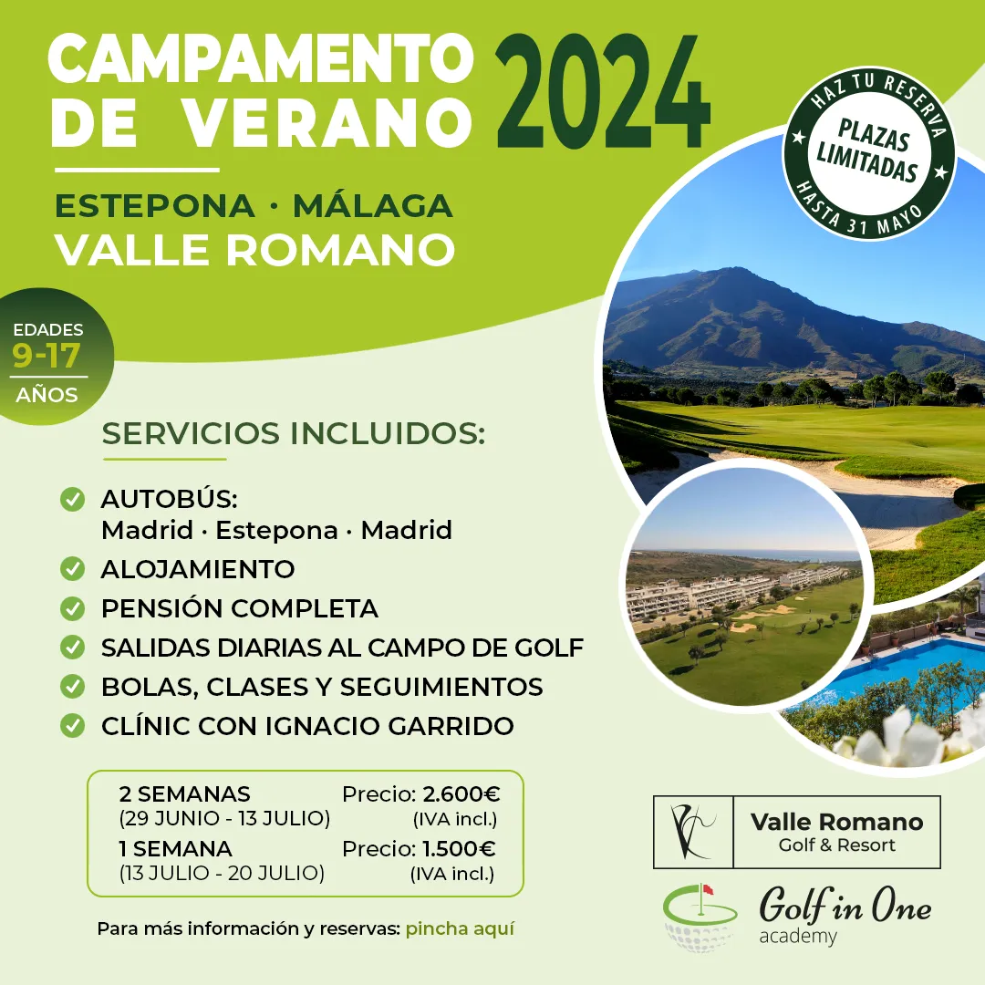 Campamento de Verano 2024 para Jóvenes Golfistas